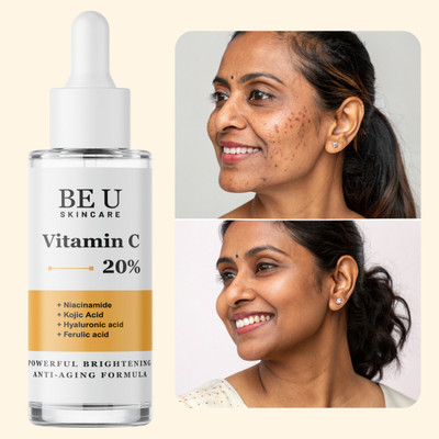 Be U Vitamin C + Niacinamide Serum with Kojic Acid – For Uneven Skin, Redness, Acne & Deep Hydration with Hyaluronic Acid(30 ml)