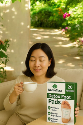 Naosucura Natural Detox Foot Pads for Overnight Relaxation and Weight Support – Pack of 20(200 g)