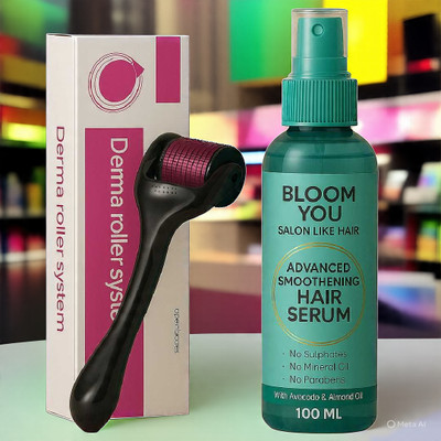 BLOOM YOU Derma Roller & Serum Growth Kit(2 Items in the set)