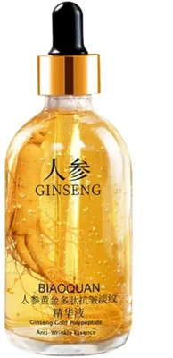 Vevoria Ginseng Gold polypeptide anti ageing serum Biaoquan Anti-Wrinkle Essence Gold Polypeptide Formula Face Serum, Hydrating and Firming Ginseng Gold Korean Anti Aging Essential Oil Face Moisturizer Reduce Fine Lines Serum anti Wrinkle Serum MEn Women Tonor(30 ml)
