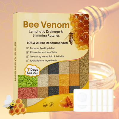 Hukkyo Bee Venom Slimming Foot Patch Helps Reduce Belly Fat & Edema(100 g)