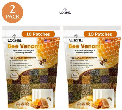 LORSHEL Bee Venom Foot Patches Toxin Remover Solution Patch Kit(200 g)