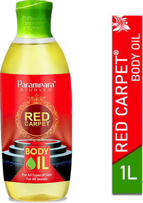 Parampara Ayurved Red Carpet Body Oil for Men & Women 1 Litre(1000 ml)