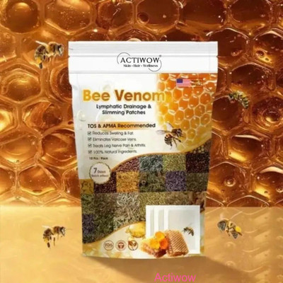 ACTIWOW Bee Venom Foot Patches Natural Calm Night Therapy A01(100 g)