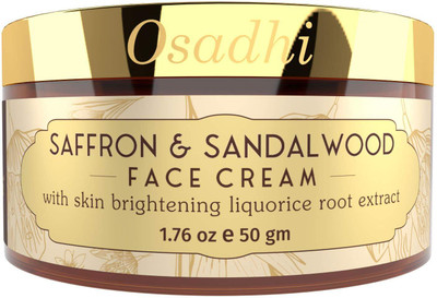 Osadhi Saffron & Sandalwood Glow Cream – Brightening, Hydrating, Anti-Aging Moisturizer(50 g)