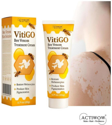 ACTIWOW Vitigo Bee Venom Cream for Post-Flight Hydration(100 g)
