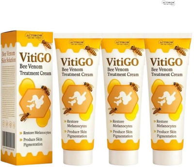 ACTIWOW Vitigo Bee Venom Cream for Tight, Radiant Skin Feel 3 Pcs AW(300 g)