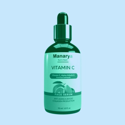 Manarya Sun's Heart Vitamin C Face Serum, Brighten Dull Skin, Vitamin A & Kakadu Plum(30 ml)