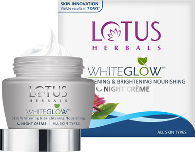 LOTUS HERBALS WhiteGlow Skin Whitening & Brightening Nourishing Night Creme(60 g)
