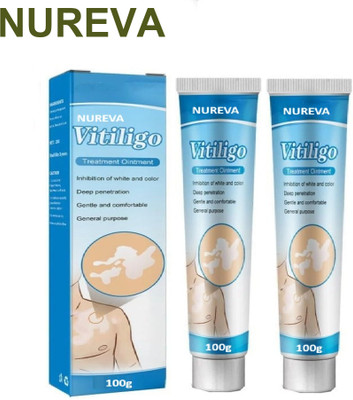 nureva 2 Pack Vitiligo Cream with Skin Brightening Herbs(200 g)