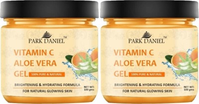 PARK DANIEL Vitamin C Aloe Vera Gel For Smooth Skin Pack of 2 of 100 gms(200 g)