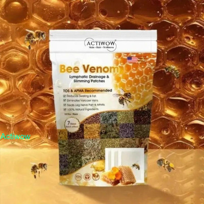 ACTIWOW Bee Venom Foot Patches Detoxify Feet, Rest Deeply A01(100 g)