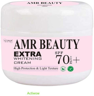 ACTIWOW AMR BEAUTY Extra Whitening Cream for Even Skin Tone and Glow(50 g)