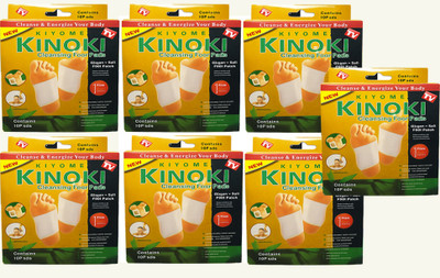 KIYOME KINOKI Ginger Salt Dtox Foot Pads – Instant Relief & Refresh – Natural Cleansing System(420 g)