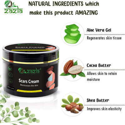 Zazla Scars Cream Stretch Mark, Ageing, Uneven Skin(100 g)