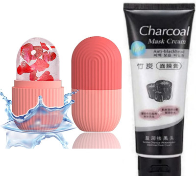 ghorela G 1 Ice Roller for Face + 1 Charcoal Face Mask – Pack of 2(2 g)