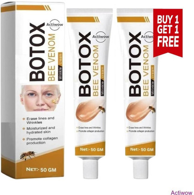 ACTIWOW Bee Venom Botox Cream: Skin Transformation in Every Jar 1 Tube Free(50 g)