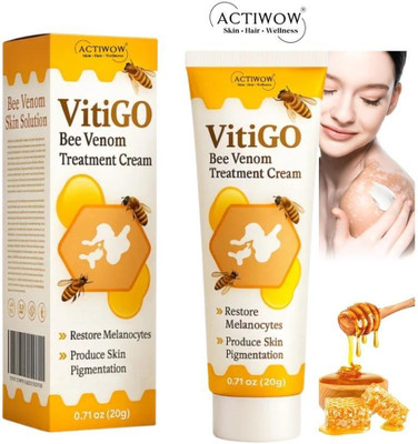 ACTIWOW Vitigo Bee Venom Cream for Soft Glow Texture(100 g)