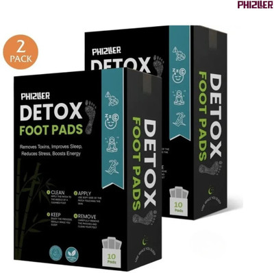 PHIZLLER HealSutra Detox Foot Pads overnight cleansing pads for pain relief and detox(20 g)