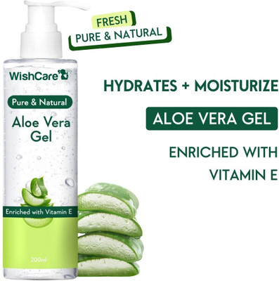 WishCare Pure & Natural Aloe Vera Gel - Enriched With Vitamin E -(200 ml)