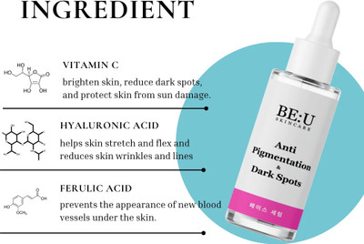 Be U Brightening Anti-Pigmentation Face Serum – Fades Blemishes & Dark Spots Naturally(30 ml)