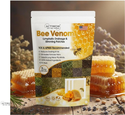 ACTIWOW Bee Venom Foot Patches Reduce Bloating and Stress Naturally SKT(100 g)