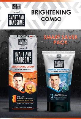 Smart and Handsome 60g Cream and 100g Facewash Combo | Visible radiance | Pro-Peptide(160 g)