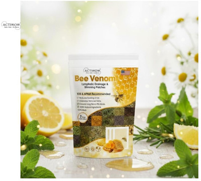 ACTIWOW Bee Venom Foot Patches Feel Clean, Clear, and Centered Tomorrow SKT(100 g)