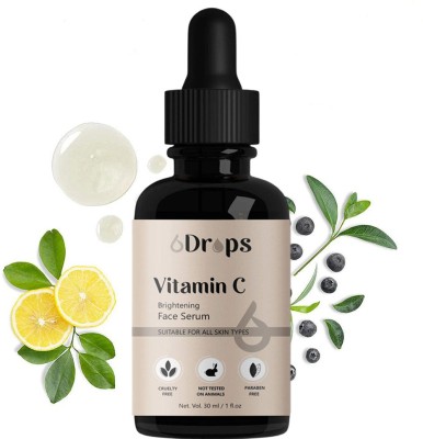 6Drops Vitamin C Serum Use For Brighter, Healthier Skin(30 ml)