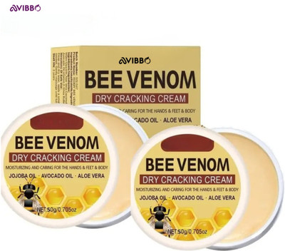 Avibbo Bee Venom Dry Crack Cream Natural Foot Repair Herbal Treatment(100 g)
