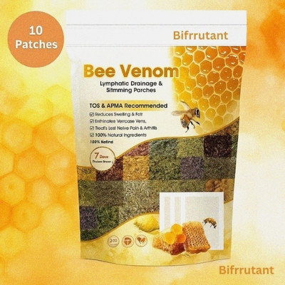 BIFRRUTANT Bee Venom Foot Patches Honey Herbal Healing Pads for Daily Comfort(100 g)