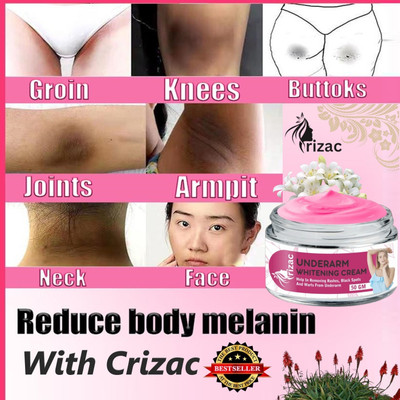 Crizac Underarm Whitening Cream For Intimate Whitening | Dark Private Part, Neck, Knees, PERMANENT SOLUTION OF DARK SKIN (Pack of 1)(50 g)