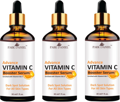 PARK DANIEL Advanced Vitamin C Serum for Face to Nourish Skin Pack of 3 of 30ML(90 ml)