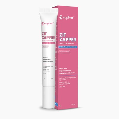 euphor Acne spot Treatment Gel, Clears Active Acne, Reduces Redness & Non-drying(15 ml)