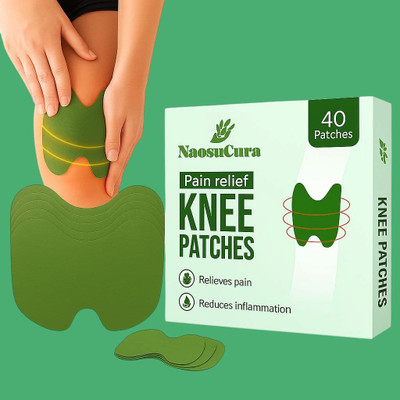 Naosucura Herbal Knee Support Patches for Aging Joints, Ligaments and Muscles – 40 Pcs Plaster & Patch(40 x 1 Patches)