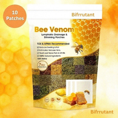 BIFRRUTANT bee venom foot patches for women calming detox pads for sleep relief(100 g)
