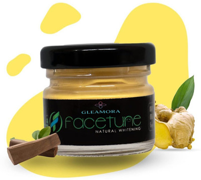 Gleamora Facetune Natural Whitening Face Cream – Herbal Brightening & Skin Lightening Cream with Sandalwood, Ginger & Natural Extracts | Daily Nourishing Moisturizer for Even Skin Tone, Radiance & Spot Reduction – 50g (1)(50 g)