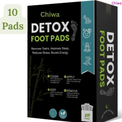 CHIWA New Heal Sutra Detox Foot Pads Toxin-Relief That Soothe and Support Daily Mobility(100 g)