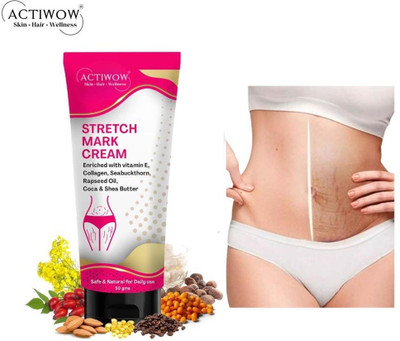 ACTIWOW Stretch Marks Removal Cream, With Vitamin K Complex(50 g)