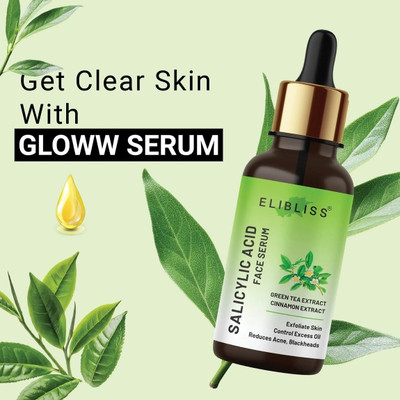ELIBLISS Salicylic Acid Serum for Reduces Acne, Scars & Blemishes with Cinnamon Extract(30 ml)