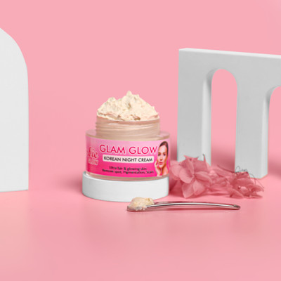 BARBIE GLOW Glam Glow Korean Night Cream for Fairness & Pigmentation Removal(30 g)