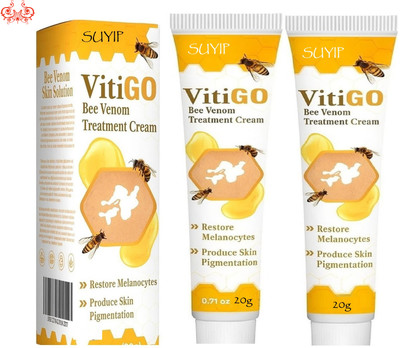Suyip VitiGO Bee Venom ActiX Vitiligo Solution Cream Pack of 2(40 g)