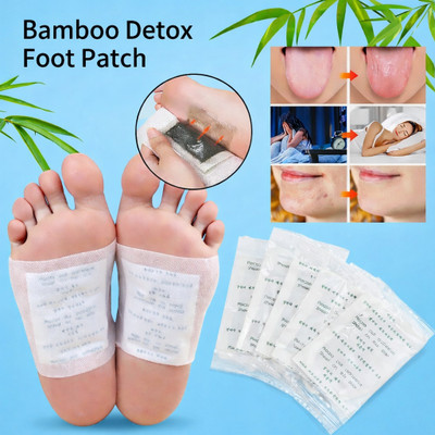 QOZWEID Natural Foot Detox Patches with Bamboo Ginger for Relaxation(75 g)