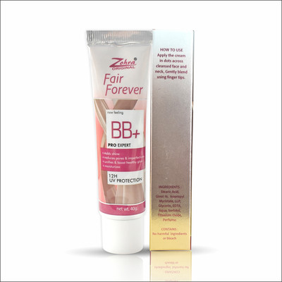Zohra Fair Forever BB+ Pro Expert 12H UV Protection 40G Pack of 3(120 g)
