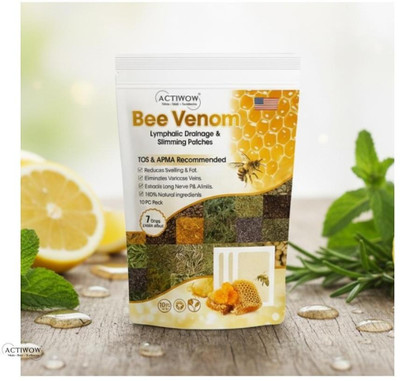 ACTIWOW Bee Venom Foot Patches Gentle on Skin, Strong on Detox SKT(100 g)