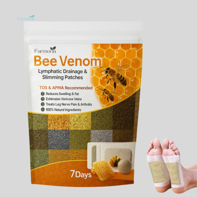FARMORIA Bee Foot Patches | Detoxify Stress Relief Anti-Fatigue Formula(100 g)