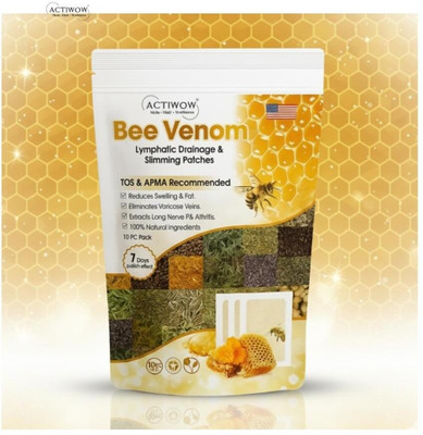 ACTIWOW Bee Venom Foot Patches Natural Detox with Essential Plant Oils SKT(100 g)