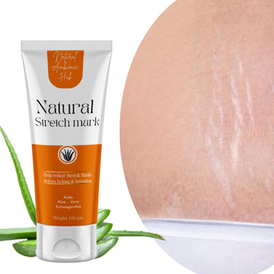 Natural ambience hub Anti-stretch marks cream, Reduce stretchmarks, Safe for pregnancy,(99.1 ml)