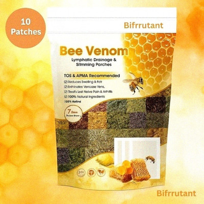 BIFRRUTANT Bee Venom Foot Patches Honey Overnight Pads for Balance and Comfort Aid(100 g)