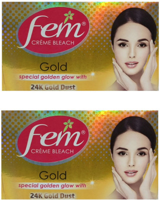 Fem Gold Creme Bleach 40g (Pack of 2) 101(80 g)